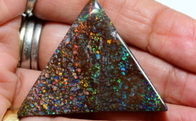 73.85CTS SOLID OPAL wood pattern BOULDER OPAL GEM GRADE