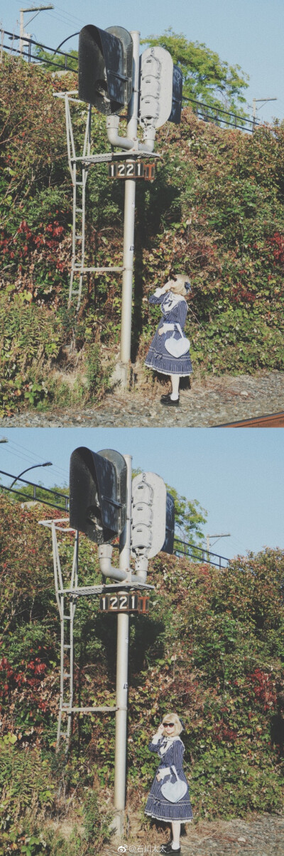 #今日のコーデ##lolita装扮# 出镜：@石川太太 摄影：妈妈地点：White Rock，Canada...展开全文c