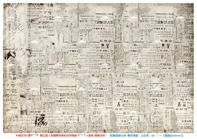 【微博@-青空微蓝-】自己收集排版自制手帐素材 下载链接请关注公众号『青空微蓝手帐周边』】欢迎加入QQ交流群：660281193
A4纸打印【素材来自网络 如有侵权请告知 请勿商用 仅供个人使用 感谢支持】复古报纸