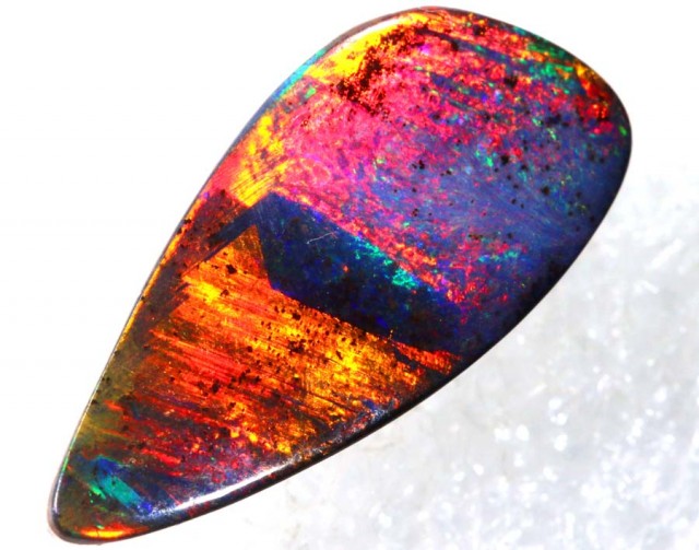 5.8 CTS QUALITY RED GEM BOULDER OPAL POLISHED STONE INV-409 GC