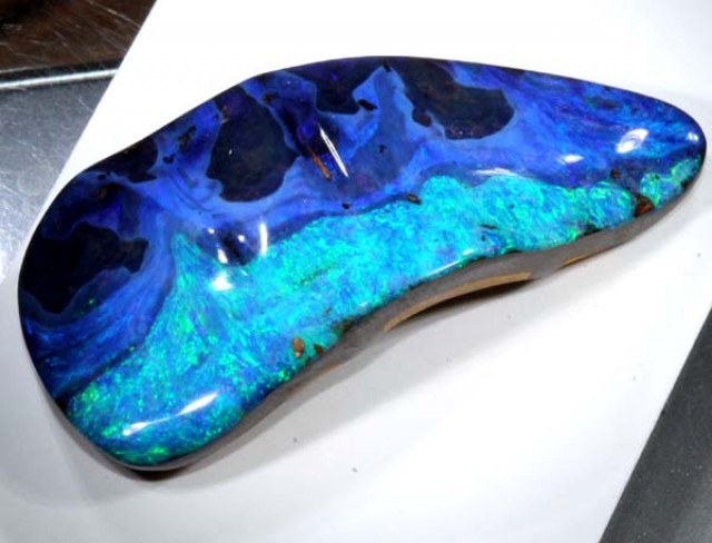 QUALITY BOULDER OPAL AQUA BLUE 71.40CTS