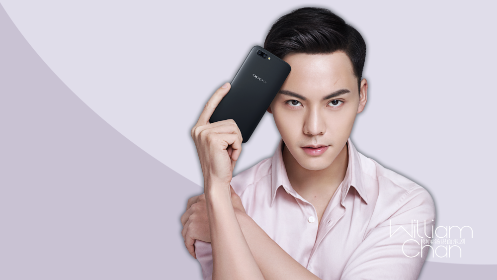 【陈伟霆 William Chan】 OPPO R11 海报 精修图 1920 x 1080 px (图源：微博 @闻汤识面泡剧 weibo.com/1776016817/FmgKjhef6)