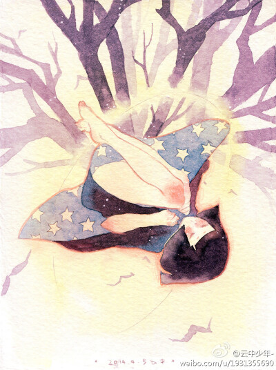 插画 图源微博，画师ID:云中少年- 侵删 
