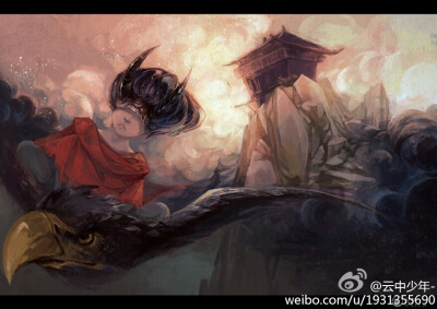 插画 图源微博，画师ID:云中少年- 侵删 