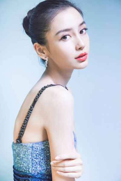 Angelababy 星空裙