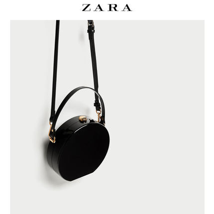 ZARA 新品 女包 圆形硬质晚宴包 18415204040