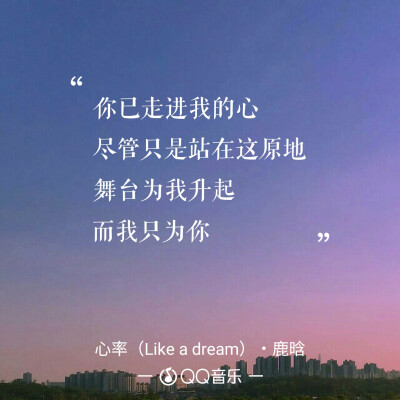 歌词 壁纸 鹿晗 心率