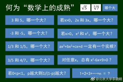 数学素养@北京大学李晓明