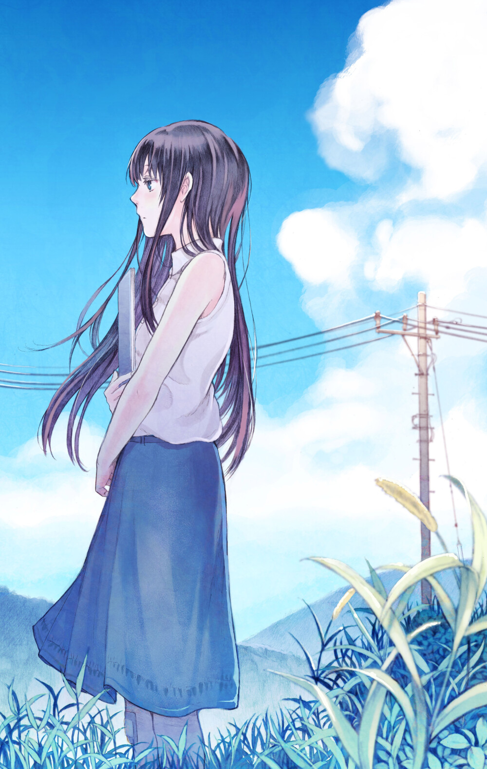 《寿命を買い取ってもらった。一年につき、一万円で。》 绘师：田口囁一 本作品pixiv id=63611648