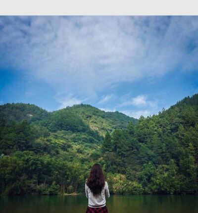 情侣头像风景女