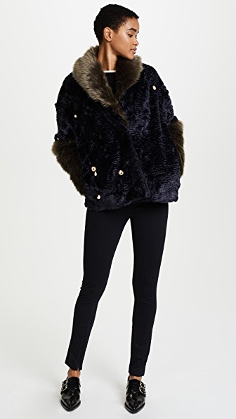 Pamplemousse Elise Faux Fur Coat