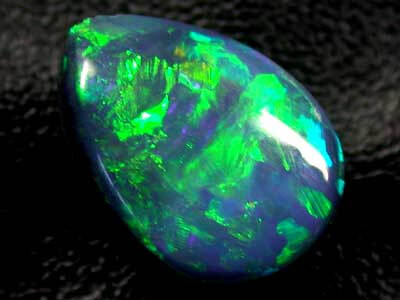 BLACK OPAL GEM PEAR SHAPE BRILLIANT 3.80 CTS AA5