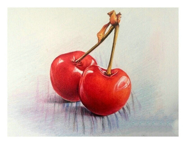 彩铅手绘（樱桃）