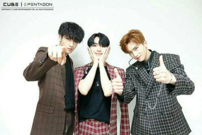 PENTAGON 郑禹硕（WOOSUK）姜炯求（KINO）闫桉（YANAN）