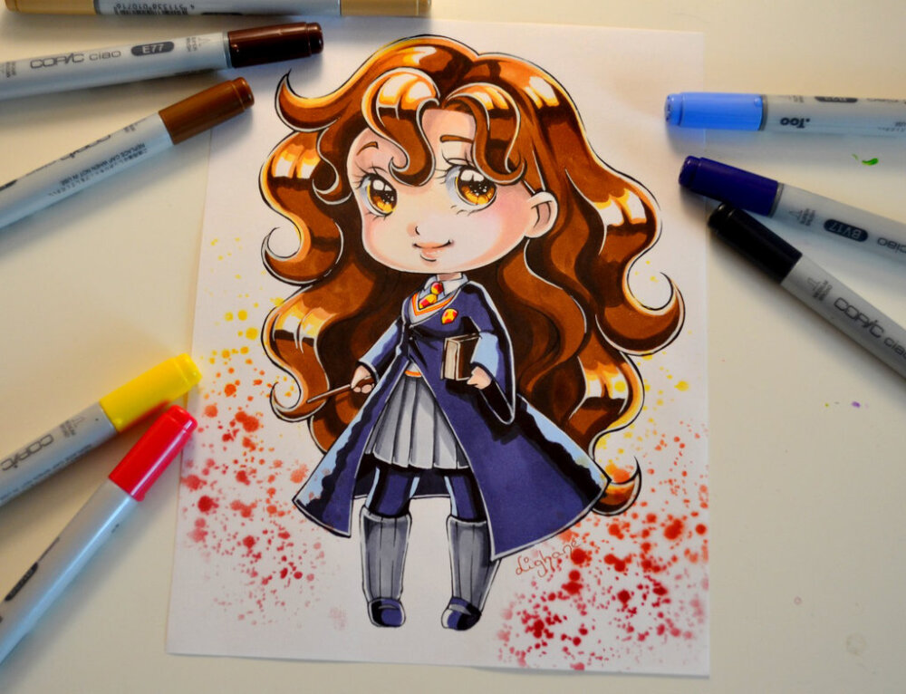 Chibi Hermione by Lighane