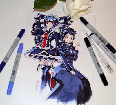 Celestia and Vanessa by Lighane