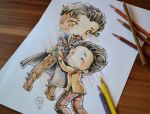 Dragon Age Chibi Couple by Lighane