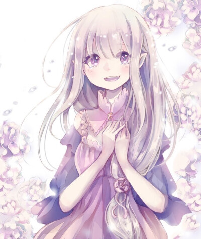 【来源pixiv，侵删】EMT
画师：rain*oa
艾米莉娅（亦译：爱蜜莉雅），是日本轻小说《Re：从零开始的异世界生活》及其衍生作品中的女主角，银发紫瞳的半精灵少女，性格十分的老好人，本人却不肯坦率地承认这点，有…