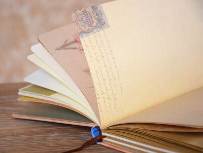 复古欧式唯美插画彩页日记本韩国创意文具厚记事笔记本子学生礼品