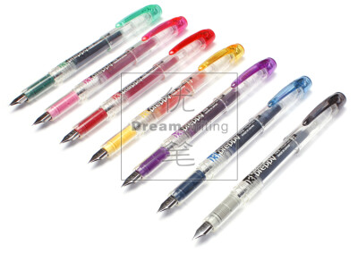 包邮 日本白金PPQ-200钢笔 学生练字书写钢笔 透明杆彩色万年钢笔