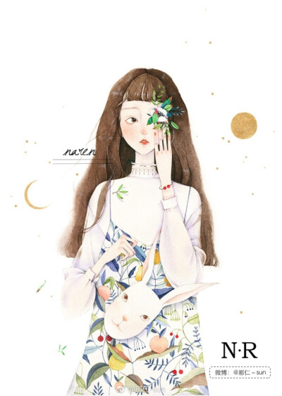 这是近来画出的最满意的一张画儿了周五快乐 ​​​​