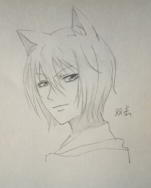 巴卫  男头  铅笔