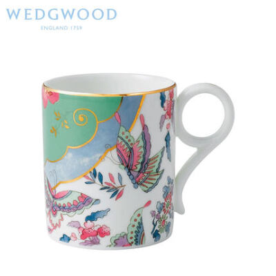 WEDGWOOD玮致活骨瓷陶瓷牛奶咖啡小马克水杯花间舞蝶 50161500011