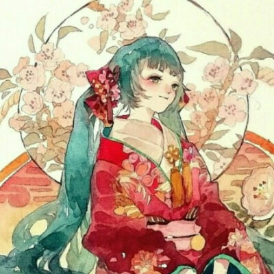 头像 女 动漫 和风 初音