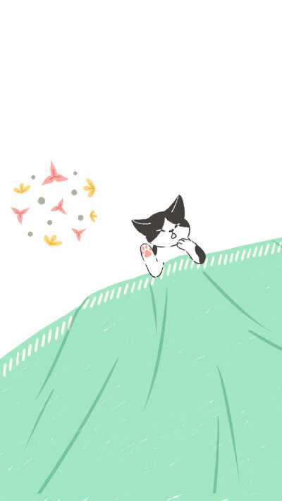 猫咪 插画 壁纸