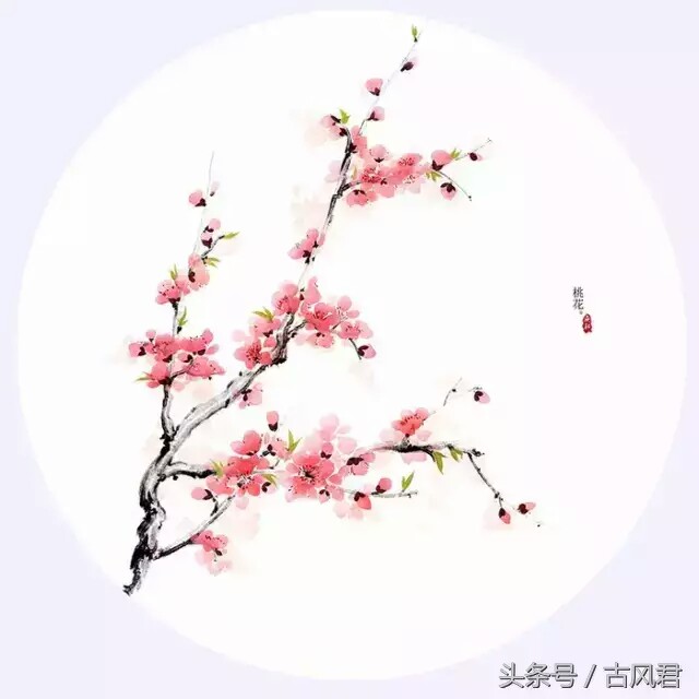 【桃花】
去年今日此门中，人面桃花相映红。
人面不知何处去，桃花依旧笑春风。
