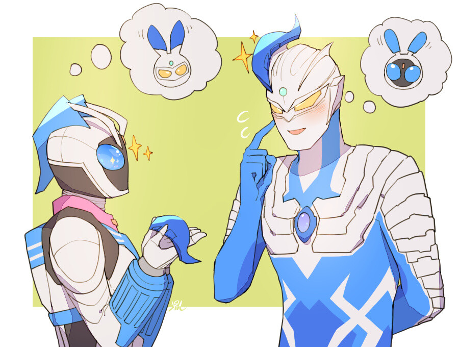 赛罗奥特曼 微博岩人人岩人原创画作