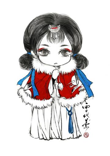 作者：雪代薰
Q版人物