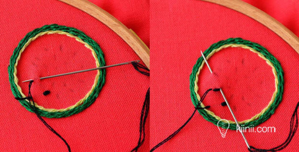 在即将结束的夏天做一个西瓜刺绣项链——用这款刺绣项链留住西瓜的味道吧 