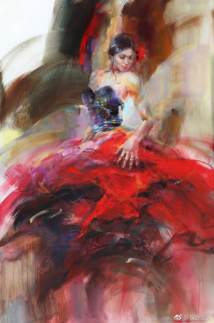 舞动
俄罗斯艺术家 Anna Razumovskaya ​油画艺术 ​