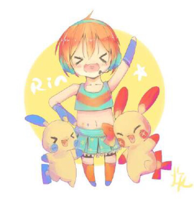 #lovelive！# P站画师 炎 笔下的 Pokemon x LoveLive!