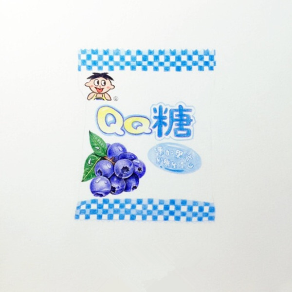 彩铅手绘旺仔qq糖