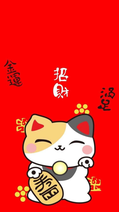 招财猫壁纸