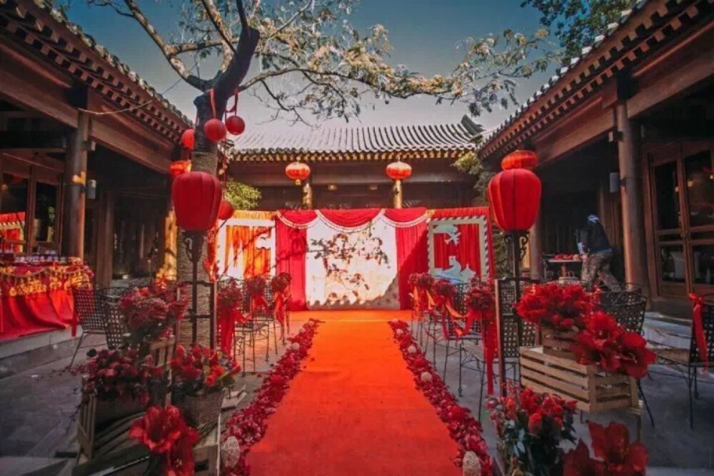 中式庭院婚礼 - 高清图片，堆糖，美图壁纸兴趣社区