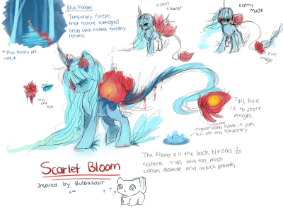 Oc : Scarlet Bloom Scraps by AquaGalaxy