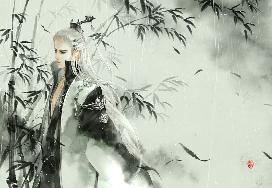 手绘古风男子
剑网三·纯阳
画师：匪萌十月