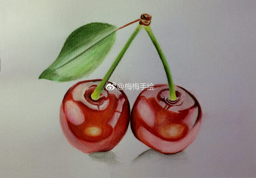 彩铅手绘（樱桃）