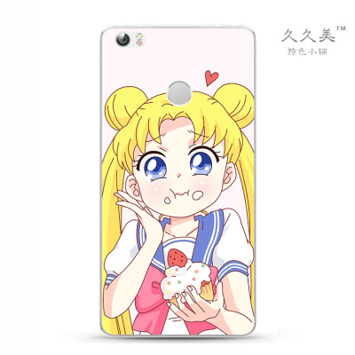 小米max手机壳浮雕透明硅胶全包max2保护套软可爱美少女战士卡通