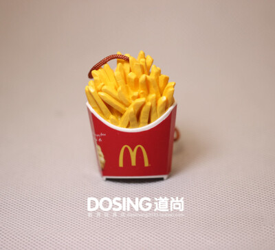 麦当劳McDonald's出品 仿真食品 食玩 汉堡 薯条 微缩模型挂件