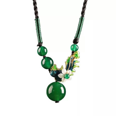 民族风毛衣链长项链复古锁挂件配饰品