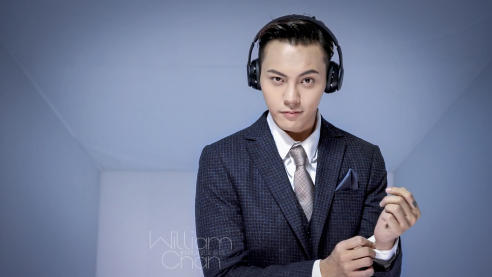 【陈伟霆 William Chan】 Beats By Dre Solo 3 Wireless 不设线 广告拍摄花絮 截图 1920 x 1080 px (图源： 微博@闻汤识面泡剧 weibo.com/1776016817/FpKYaBcNU)