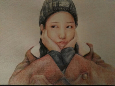 彩铅人像