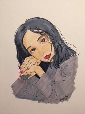 水彩插画