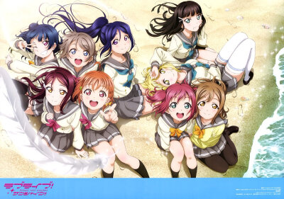 LoveLive！Sunshine?。高海千歌/渡邊曜/櫻內梨子/國木田花丸/黑澤露比/津島善子/黑澤黛雅/小原鞠莉/松浦果南]