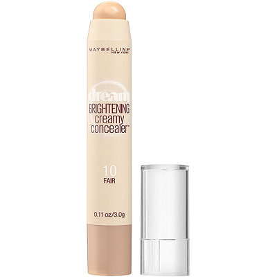 Maybelline Dream Brightening Creamy Concealer, 致粉刺度3，安心度6.5分，Amazon: $6.33