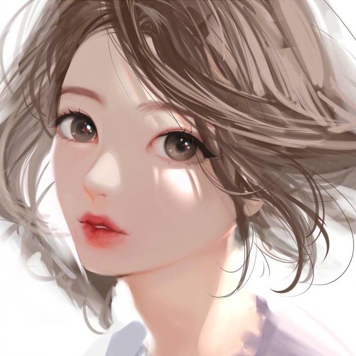 短发 女孩 卡通 头像